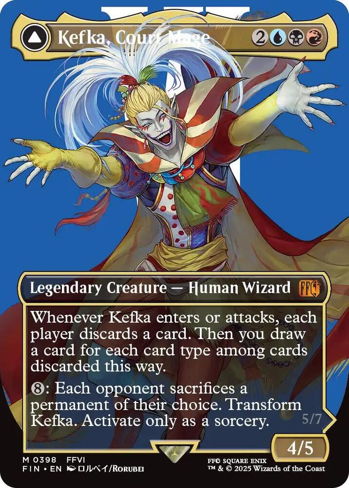 CardboardCrack - Kefka, Court Mage (0398) (Borderless) - FINAL FANTASY (FIN)