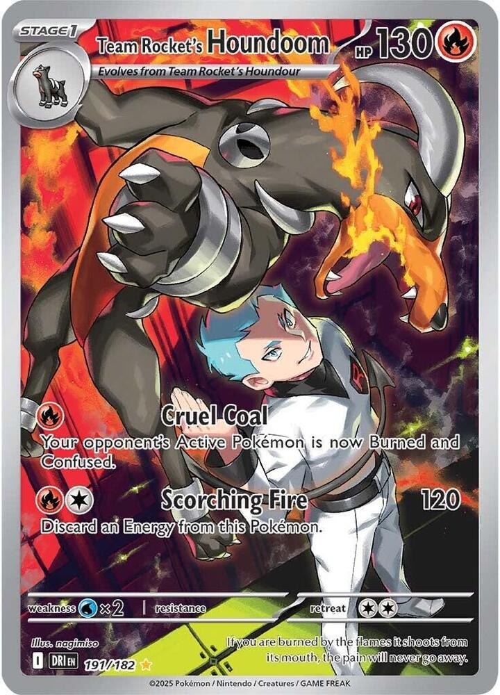 CardboardCrack - Team Rocket's Houndoom - 191/182 - SV10: Destined Rivals (DRI)