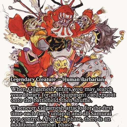 CardboardCrack - Gilgamesh, Weapon Collector - Godo, Bandit Warlord (Showcase) - FINAL FANTASY: Through the Ages (FCA) - FOIL