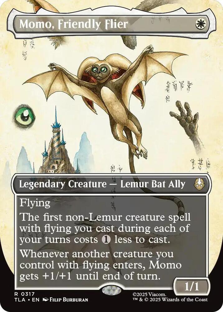 CardboardCrack - Momo, Friendly Flier (Borderless) - Avatar: The Last Airbender (TLA)