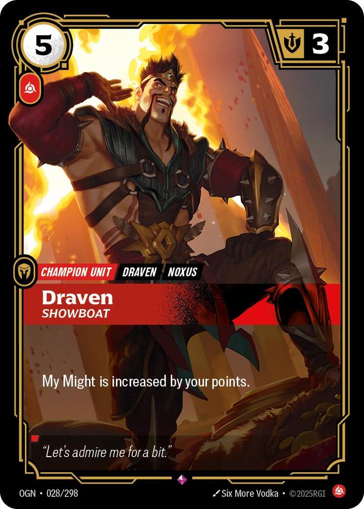 CardboardCrack - Draven - Showboat - Origins (OGN)