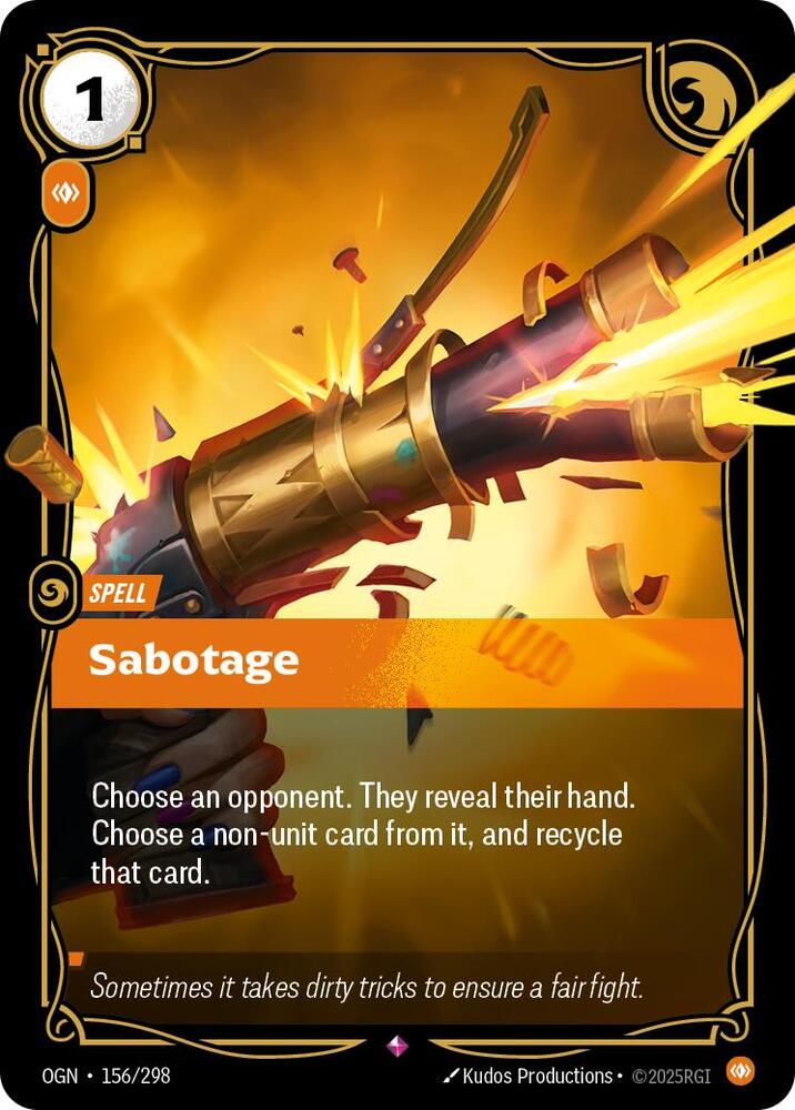 CardboardCrack - Sabotage - Origins (OGN)