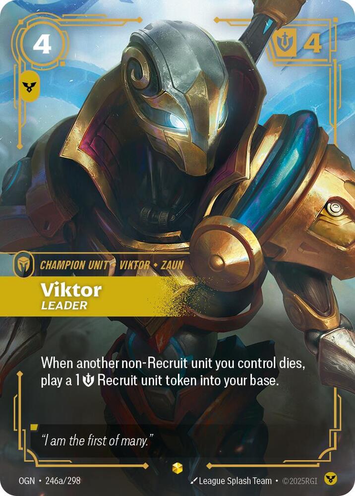 CardboardCrack - Viktor - Leader (Alternate Art) - Origins (OGN)