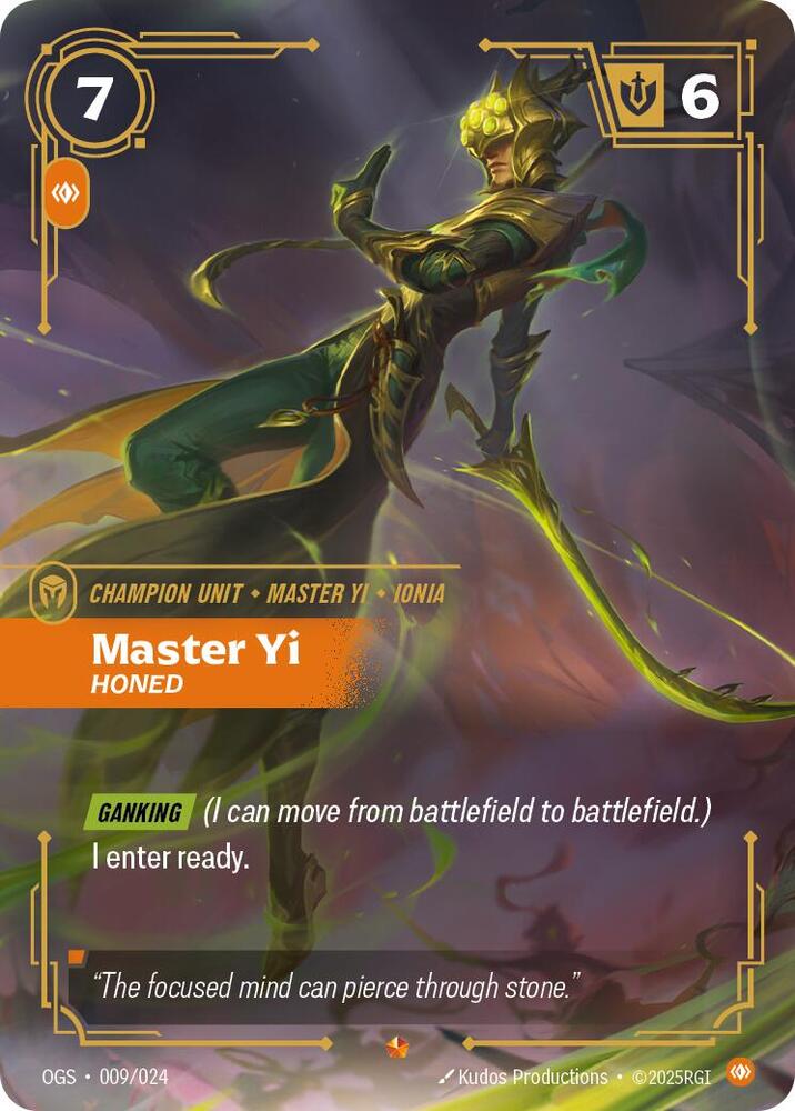 CardboardCrack - Master Yi - Honed - Origins: Proving Grounds (OGS:PG)