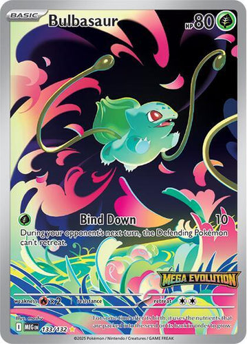 CardboardCrack - Bulbasaur - 133/132 (Mega Evolution Stamped) - Miscellaneous Cards & Products (MCAP)