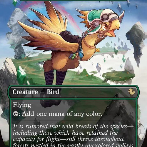 CardboardCrack - Paradise Chocobo - Birds of Paradise (Borderless) - Commander: FINAL FANTASY (FIC) - FOIL