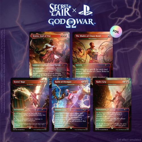 CardboardCrack - Secret Lair x God of War: Greek - Traditional Foil Edition