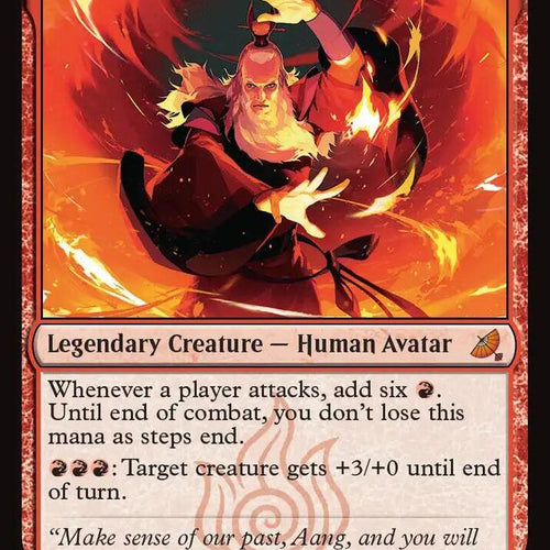 CardboardCrack - Avatar Roku, Firebender - Avatar: The Last Airbender: Eternal-Legal (TLE) - FOIL