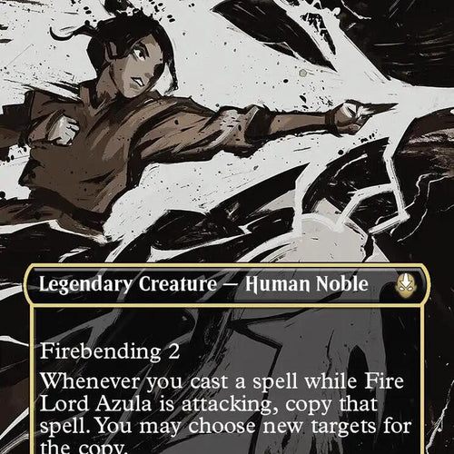CardboardCrack - Fire Lord Azula (0313) (Borderless) - Avatar: The Last Airbender (TLA) - FOIL