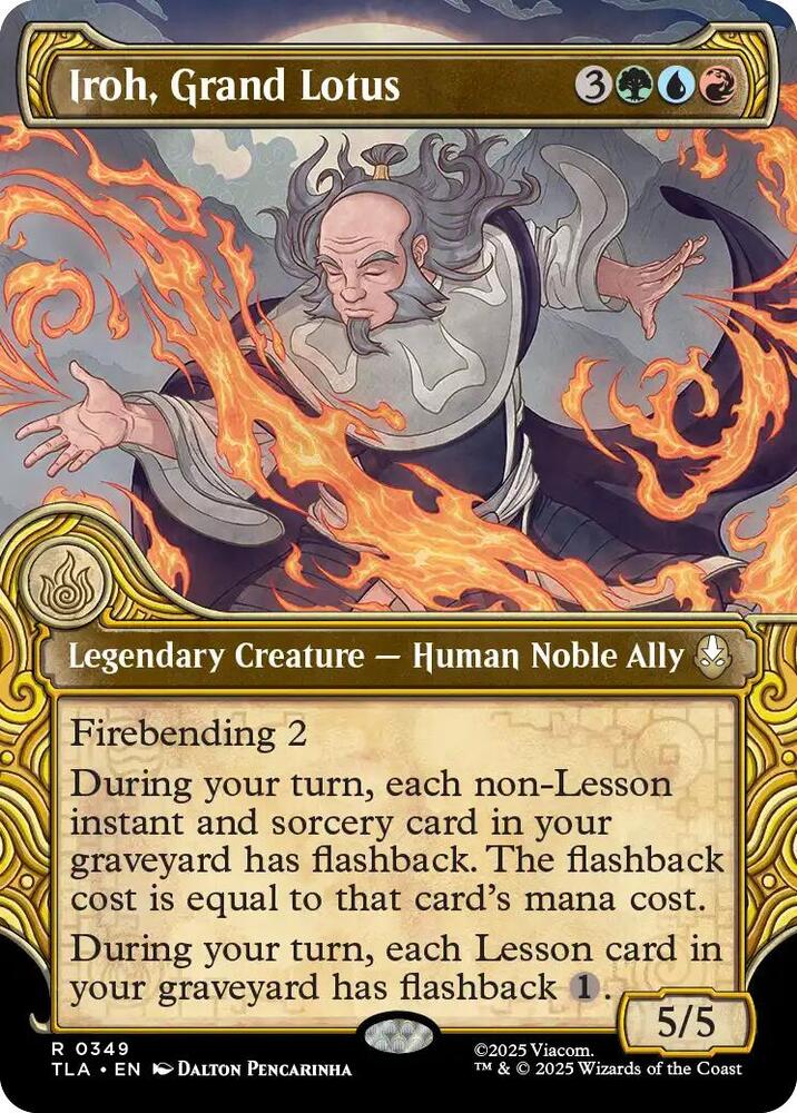 CardboardCrack - Iroh, Grand Lotus (Showcase) - Avatar: The Last Airbender (TLA) - FOIL