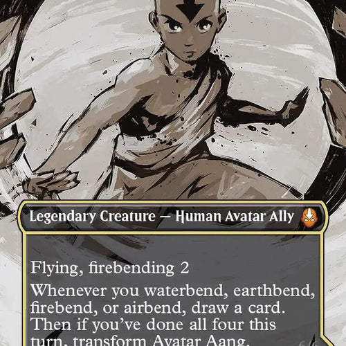 CardboardCrack - Avatar Aang (Borderless) - Avatar: The Last Airbender (TLA) - FOIL