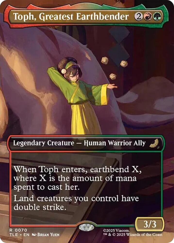 CardboardCrack - Toph, Greatest Earthbender (Borderless) - Avatar: The Last Airbender: Eternal-Legal (TLE)