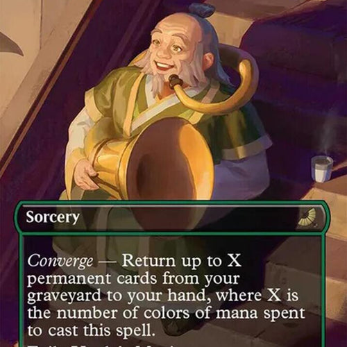 CardboardCrack - Uncle's Musings (Borderless) - Avatar: The Last Airbender: Eternal-Legal (TLE)