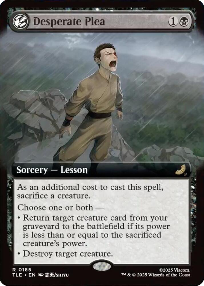 CardboardCrack - Desperate Plea (Extended Art) - Avatar: The Last Airbender: Eternal-Legal (TLE) - FOIL