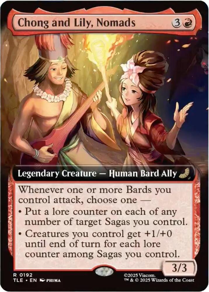 CardboardCrack - Chong and Lily, Nomads (Extended Art) - Avatar: The Last Airbender: Eternal-Legal (TLE) - FOIL