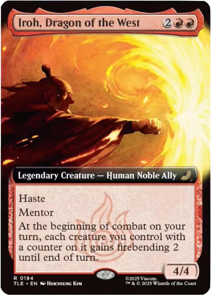 CardboardCrack - Iroh, Dragon of the West (Extended Art) - Avatar: The Last Airbender: Eternal-Legal (TLE)