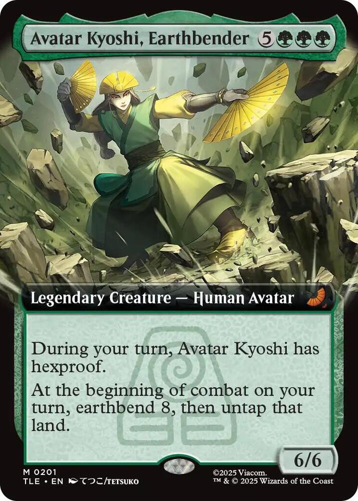 CardboardCrack - Avatar Kyoshi, Earthbender (Extended Art) - Avatar: The Last Airbender: Eternal-Legal (TLE) - FOIL