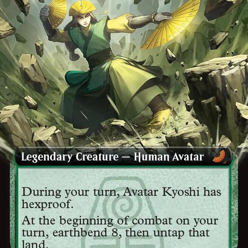 CardboardCrack - Avatar Kyoshi, Earthbender (Extended Art) - Avatar: The Last Airbender: Eternal-Legal (TLE) - FOIL