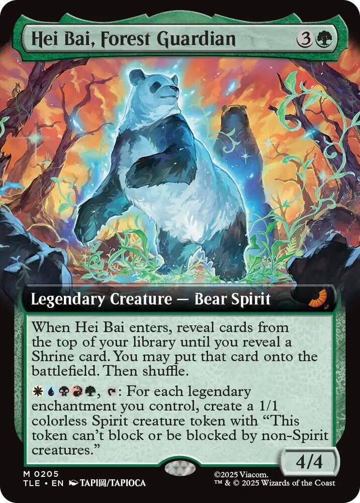 CardboardCrack - Hei Bai, Forest Guardian (Extended Art) - Avatar: The Last Airbender: Eternal-Legal (TLE)