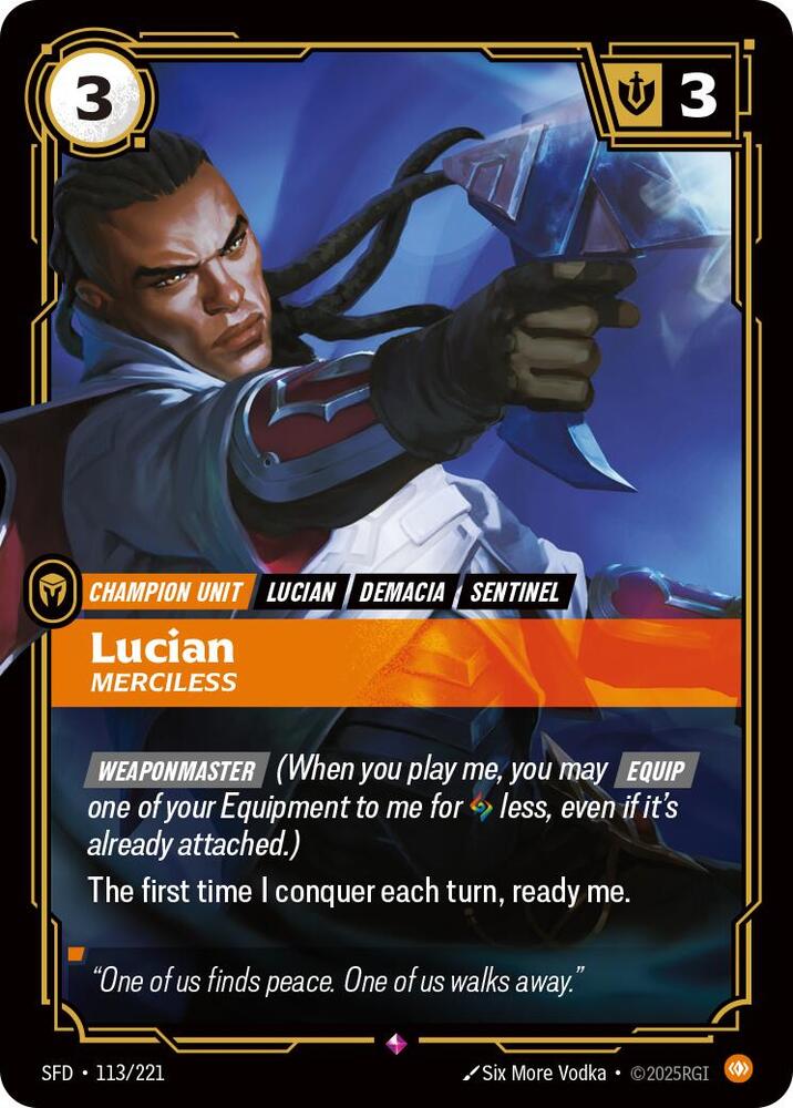 CardboardCrack - Lucian - Merciless - Spiritforged (SPF)