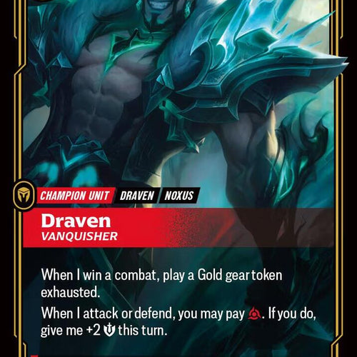 CardboardCrack - Draven - Vanquisher (Alternate Art) - Spiritforged (SFD)