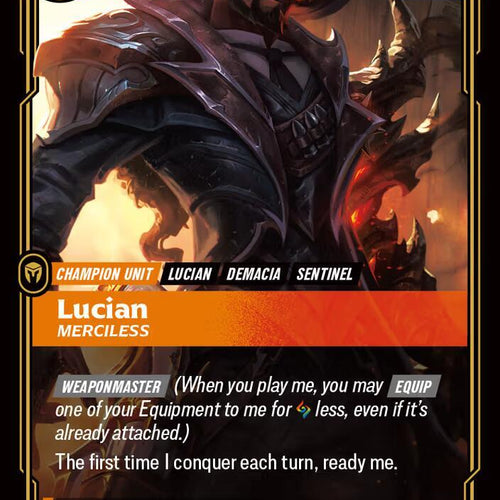 CardboardCrack - Lucian - Merciless (Alternate Art) - Spiritforged (SFD)