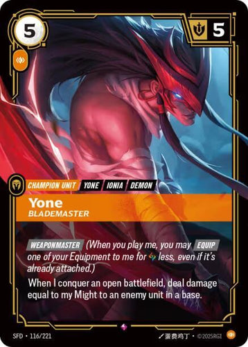 CardboardCrack - Yone - Blademaster - Spiritforged (SPF)
