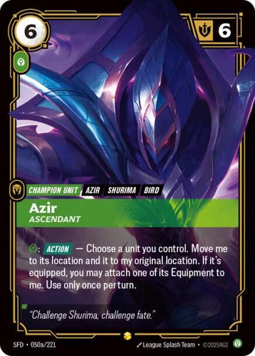 CardboardCrack - Azir - Ascendant (Alternate Art) - Spiritforged (SPF)