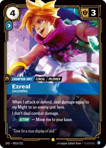 CardboardCrack - Ezreal - Dashing (Alternate Art) - Spiritforged (SPF)