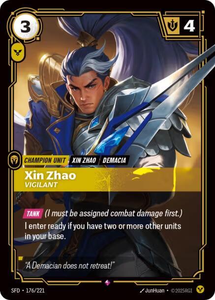 CardboardCrack - Xin Zhao - Vigilant - Spiritforged (SPF)