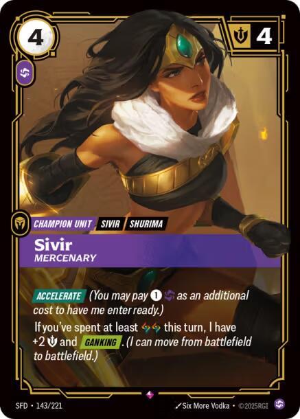 CardboardCrack - Sivir - Mercenary - Spiritforged (SPF)