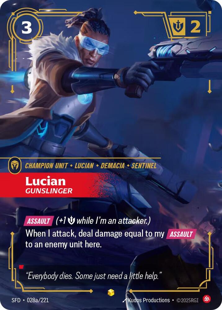 CardboardCrack - Lucian - Gunslinger (Alternate Art) - Spiritforged (SPF)
