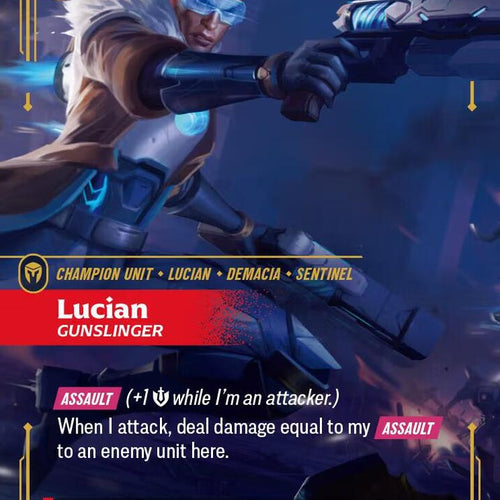 CardboardCrack - Lucian - Gunslinger (Alternate Art) - Spiritforged (SPF)