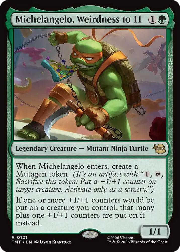 CardboardCrack - Michelangelo, Weirdness to 11 - Teenage Mutant Ninja Turtles (TMT)