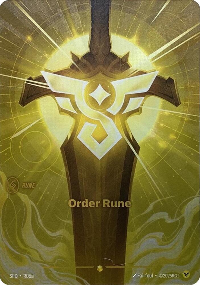 CardboardCrack - Order Rune (Alternate Art) - Spiritforged (SFD)
