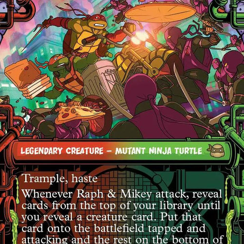 CardboardCrack - Raph & Mikey, Troublemakers (Showcase) - Teenage Mutant Ninja Turtles (TMT) - FOIL