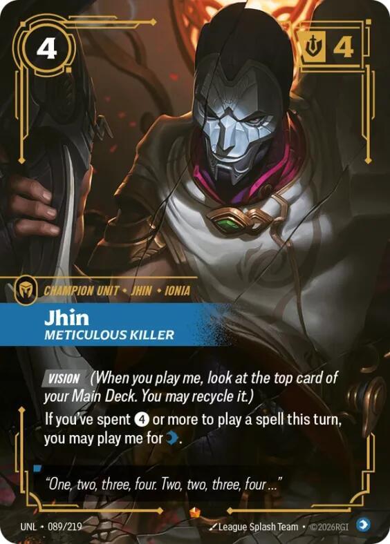CardboardCrack - Jhin - Meticulous Killer - Unleashed (UNL)