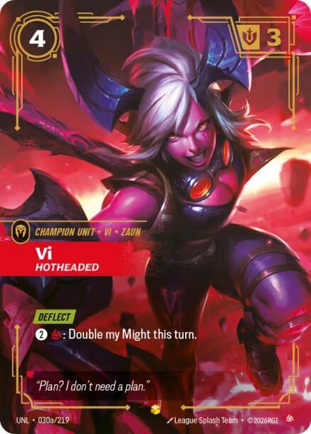 CardboardCrack - Vi - Hotheaded (Alternate Art) - Unleashed (UNL)