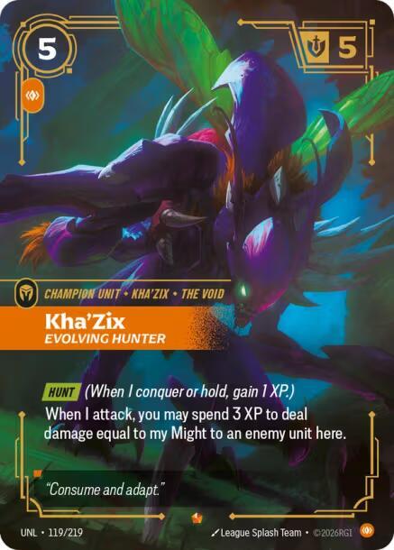 CardboardCrack - Kha'Zix - Evolving Hunter - Unleashed (UNL)