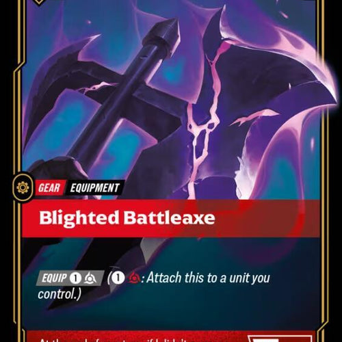 CardboardCrack - Blighted Battleaxe - Unleashed (UNL)
