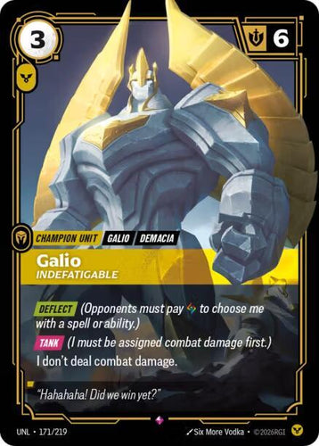 CardboardCrack - Galio - Indefatigable - Unleashed (UNL)