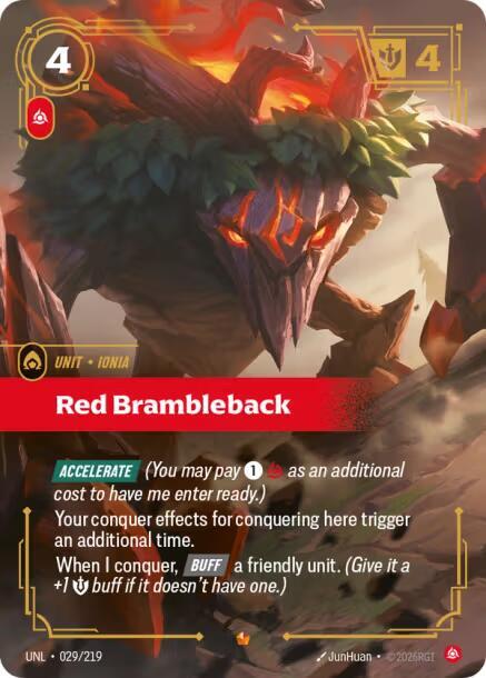 CardboardCrack - Red Brambleback - Unleashed (UNL)