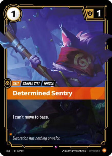 CardboardCrack - Determined Sentry - Unleashed (UNL)