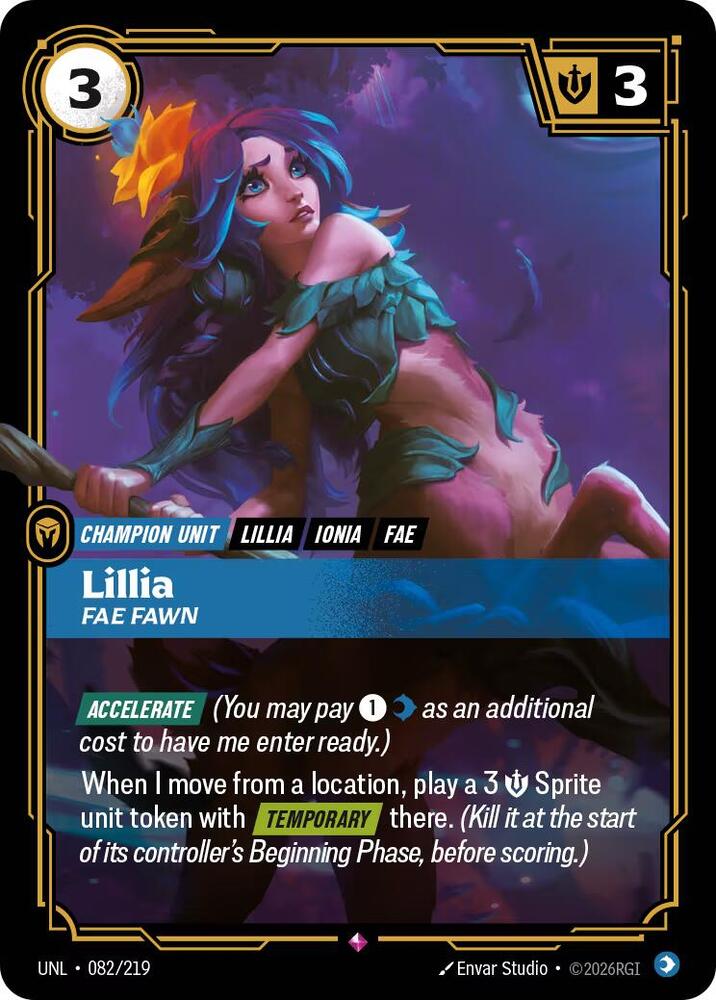 CardboardCrack - Lillia - Fae Fawn - Unleashed (UNL)
