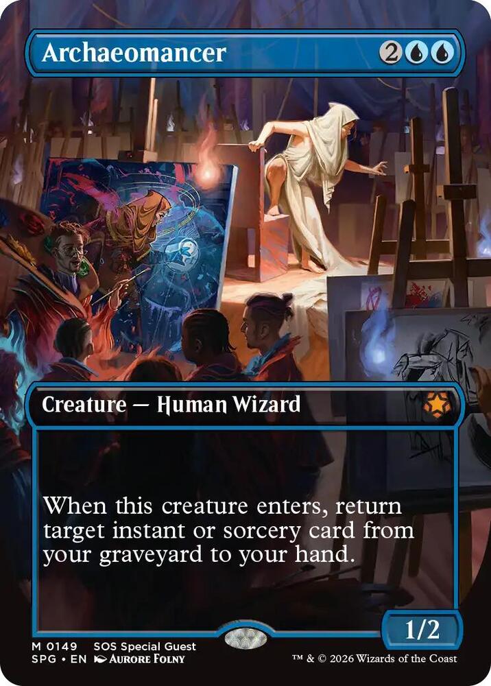 CardboardCrack - Archaeomancer (Borderless) - Special Guests (SPG) - FOIL