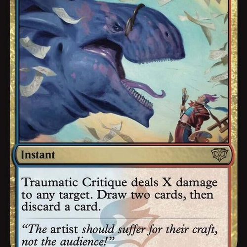CardboardCrack - Traumatic Critique - Secrets of Strixhaven (SOS)  - FOIL