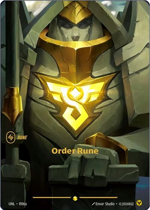 CardboardCrack - Order Rune (Alternate Art) - Unleashed (UNL)