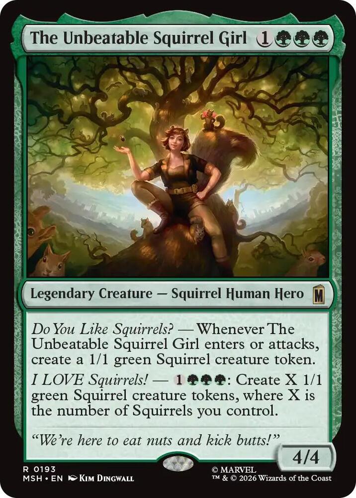 CardboardCrack - The Unbeatable Squirrel Girl - Marvel Super Heroes (MSH)