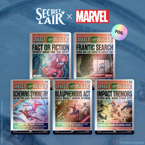 CardboardCrack - Secret Lair Drop: Secret Lair x Marvel's Spider-Man: Daily Bugle Breaking News - Rainbow Foil Edition - Secret Lair Drop Series (SLD)