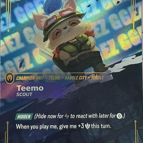 CardboardCrack - Teemo - Scout (GG EZ) - Riftbound Organized Play Promotional Cards